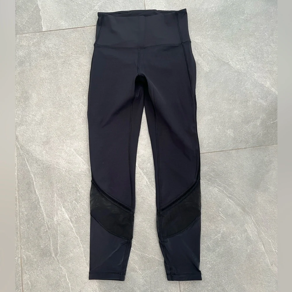LULULEMON Fresh in Mesh tights 25 inch luxtreme mesh size 4 - Picture 3 of 10